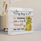 Everyday Is A New Beginning Farmhouse Sunflowers Wooden Sign Desk Decor,Inspirational Wood Block Sign Desk Decorations for Home Bedroom Dorm Office Desk Shelf Table Decor